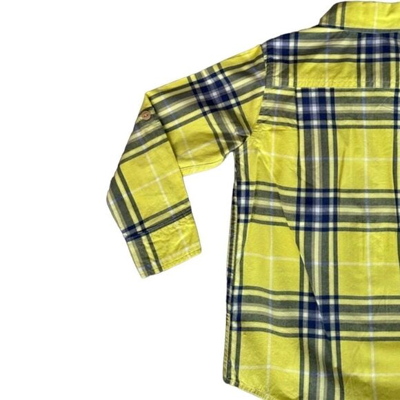 GAP Kids | Yellow/Blue | PLAID SHIRT - Picture 7 of 10